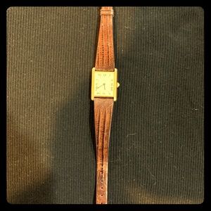Men’s Cartier Vermeil tank watch